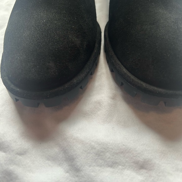 NWOB!  Stuart Weitzman black leather booties size 9 - Picture 5 of 6